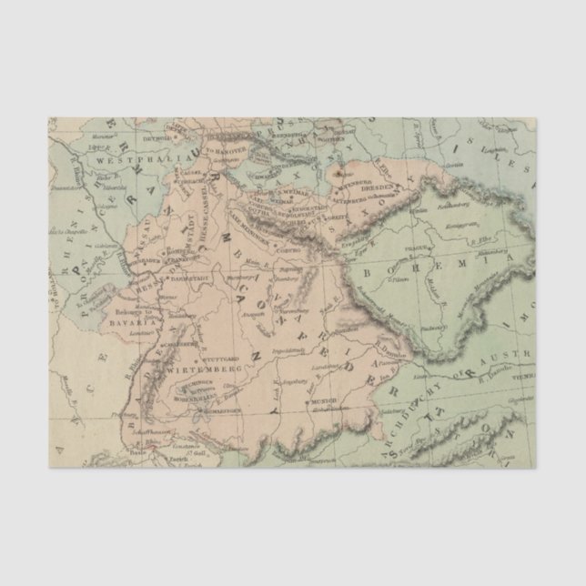 Papel De Seda Confederación germánica (Anverso)