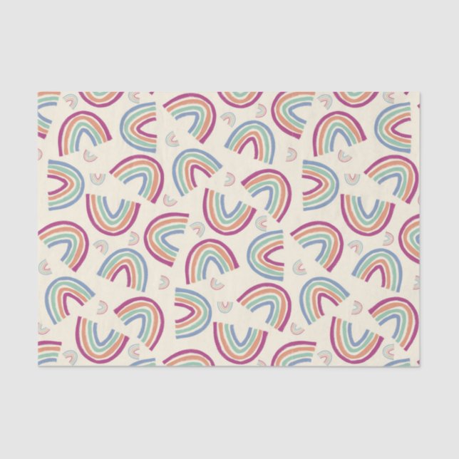 Papel De Seda Confeti de grandes arcos (Anverso)