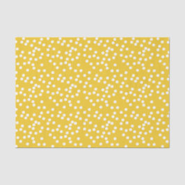 Papel De Seda Confetti amarillo y blanco lindo / Polkadots