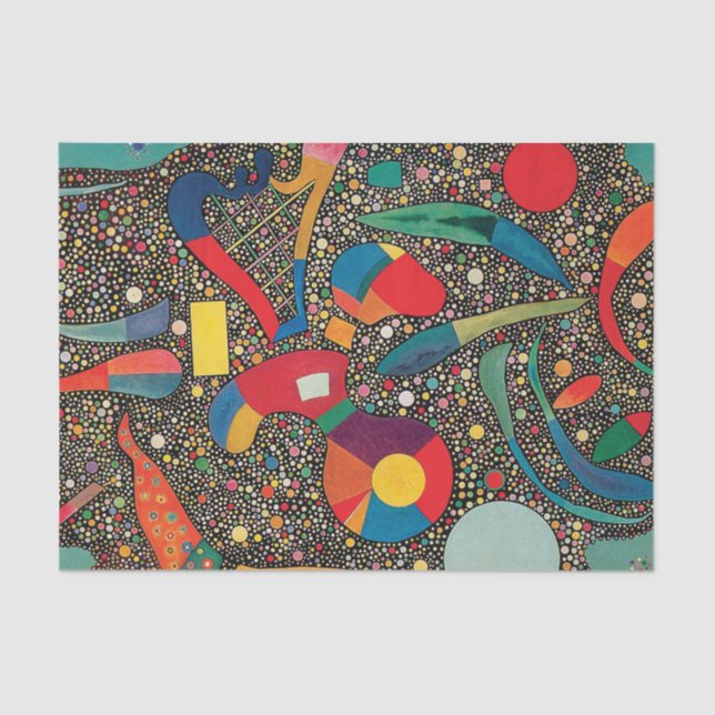 Papel De Seda Conjunto colorido de Wassily Kandinsky (Anverso)