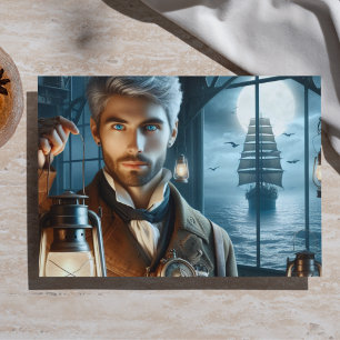 Papel De Seda Conservador de faro decoupage Steampunk Victoriano