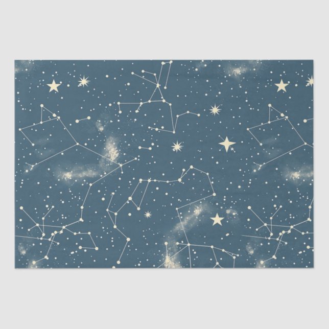 Papel De Seda Constelación celeste - Noche estrellada (2) (Anverso)