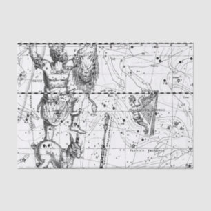 Papel De Seda Constelaciones de Estrellas Vintage