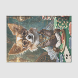 Papel De Seda Contando Cartas, Jefe de Poker Chihuahua Steampunk