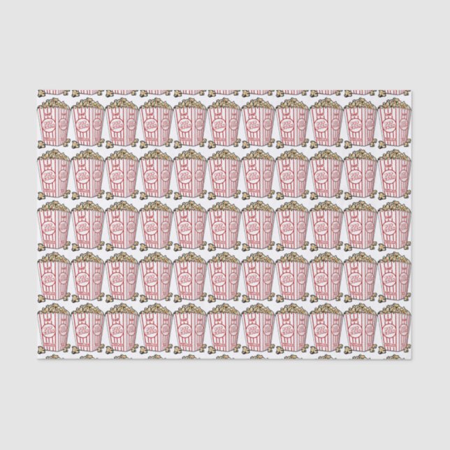 Papel De Seda Contenedores de palomitas de cine (Anverso)