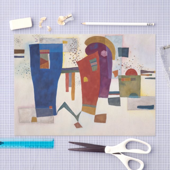 Papel De Seda Contraste Acompañado, Kandinsky  (Artesanía)