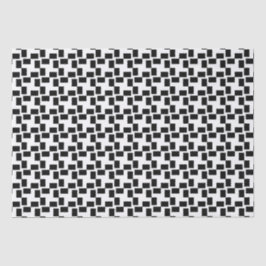 Papel De Seda Control geométrico negro y blanco