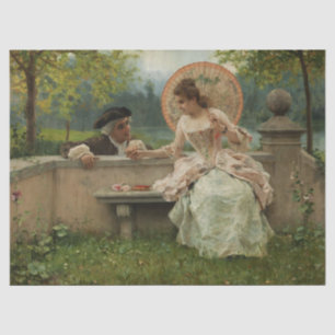 Papel De Seda Conversación romántica en el parque