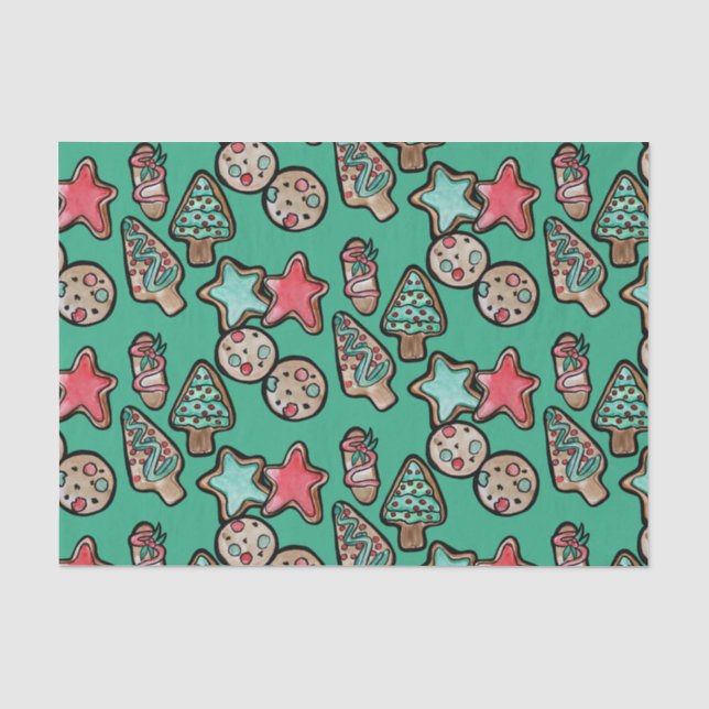 Papel De Seda Cookies de navidades (Anverso)