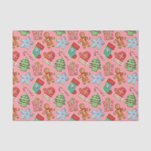 Papel De Seda Cookies de Navidades de acuarela