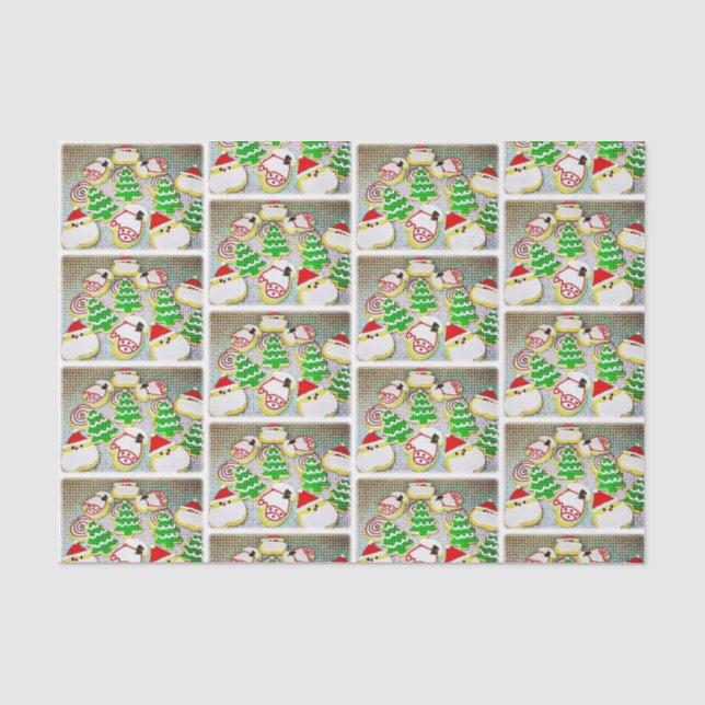 Papel De Seda Cookies de Navidades de arte pop (Anverso)