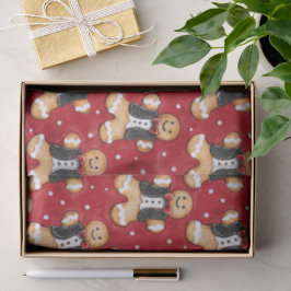 Papel De Seda Cookies de pan de jengibre en Navidades de Tuxedos