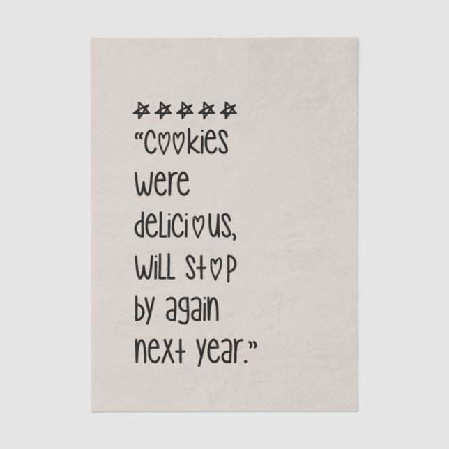 Papel De Seda Cookies were delicious (Anverso)