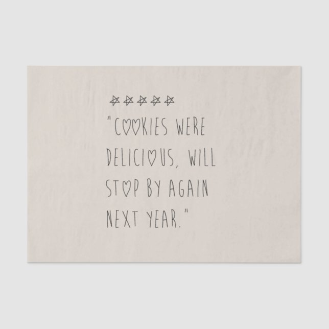 Papel De Seda Cookies were delicious (Anverso)