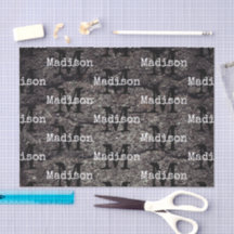 Cool Cracked asphalt road gray lines Monogram