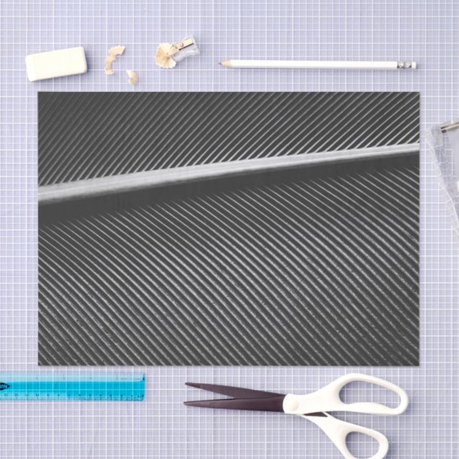 Papel De Seda Cool silver gray elegant texture geometric lines (Artesanía)