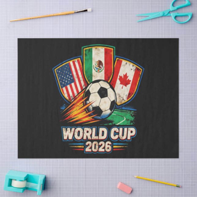 Papel De Seda Copa Mundial 2026 (Artesanía)