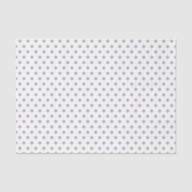 Papel De Seda Copo de nieve de cristal - (Anverso)