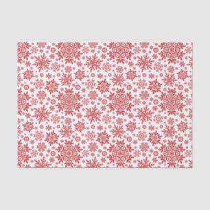 Papel De Seda Copo de Nieve Elegante de Arándano (Blanco)
