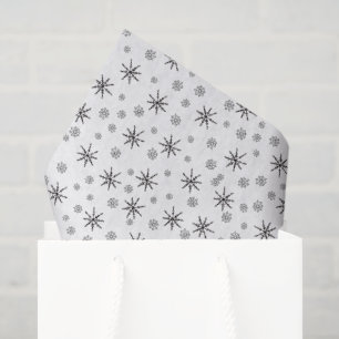 Papel De Seda Copo de Nieve Rústico