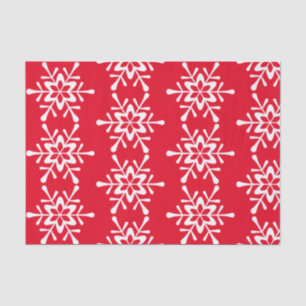 Papel De Seda Copo rojo de copo de nieve blanco para navidades