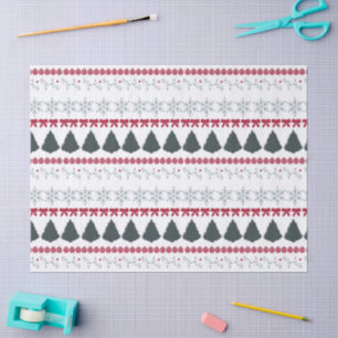 Papel De Seda Copos de Navidad y árboles