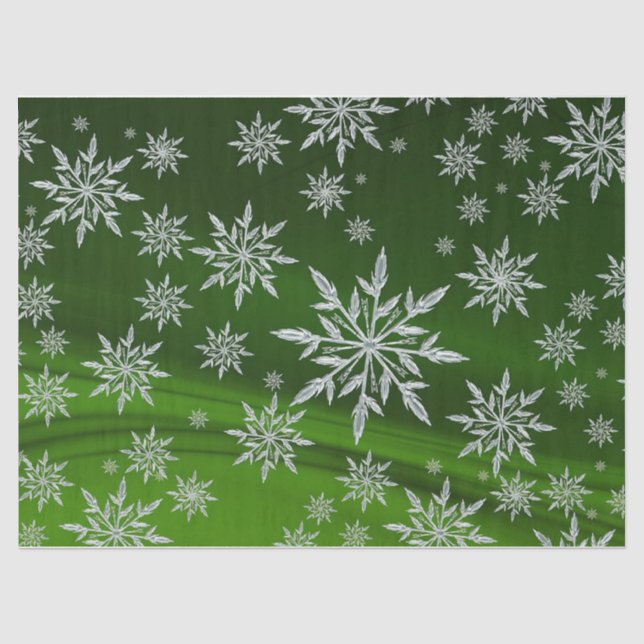 Papel De Seda Copos de nieve (Anverso)