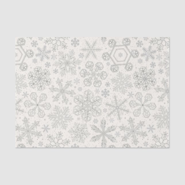 Papel De Seda Copos de nieve (Anverso)