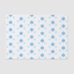 Papel De Seda Copos de nieve azules