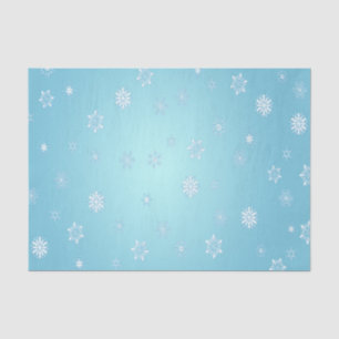 Papel De Seda Copos de nieve blancos