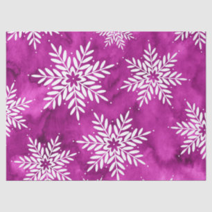 Papel De Seda Copos de nieve de color acuático abstracto de mage