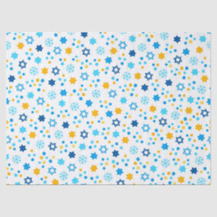 Papel De Seda Copos de nieve de la estrella de David