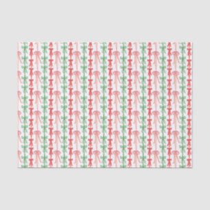 Papel De Seda Coquetas rosadas, rojas y verdes
