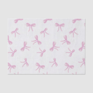 Papel De Seda Coquette Color de agua rosado Bow sobre textura de