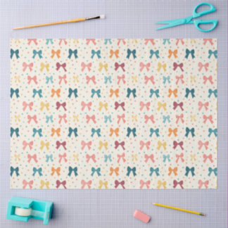Papel De Seda Coquette Ribbon Pattern with Polka Dots