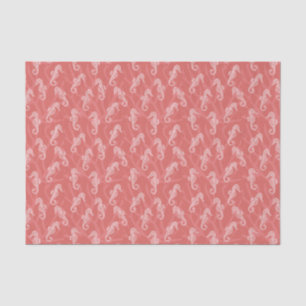 Papel De Seda Coral Reef Seahorse