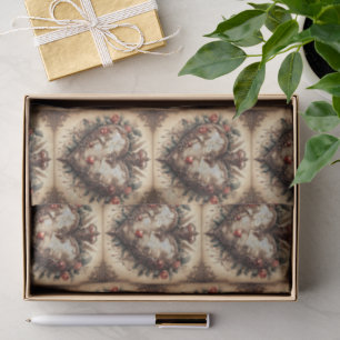 Papel De Seda Corazón al estilo Rococo