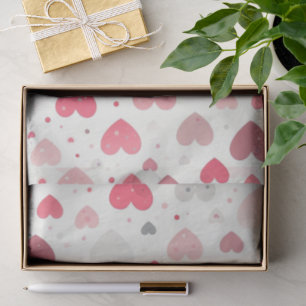 Papel De Seda Corazón colorido del día de San Valentín