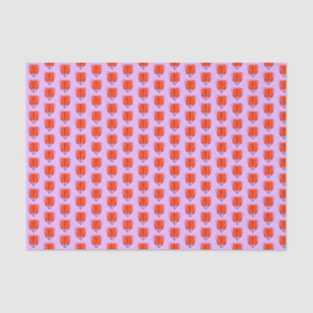 Papel De Seda Corazón de Mod Art (Anverso)