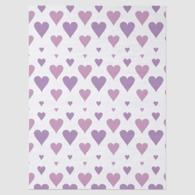 Papel De Seda Corazón de Pastel (Anverso)