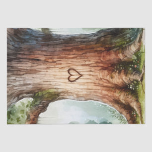 Papel De Seda Corazón de San Valentín Tallado en Decoupage de Pa