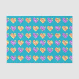 Papel De Seda Corazón de tigres 4