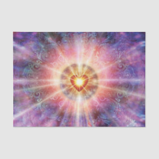 Papel De Seda Corazón del radiante H034