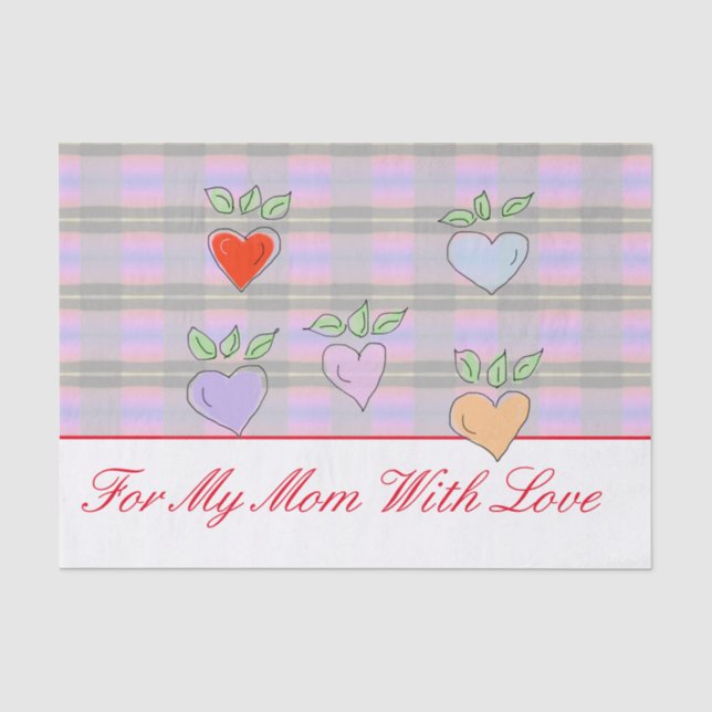 Papel De Seda Corazón elegante (Anverso)
