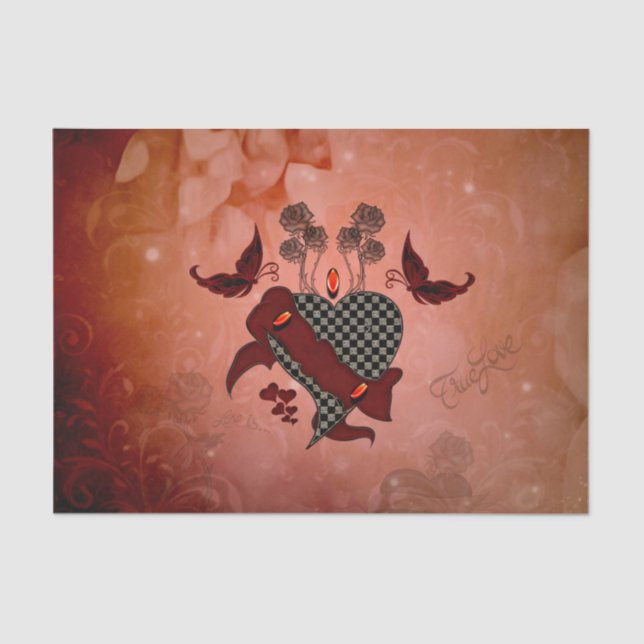 Papel De Seda Corazón maravilloso (Anverso)