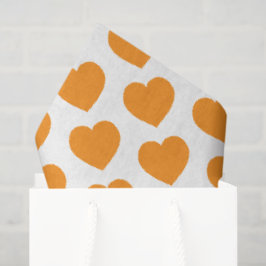 Papel De Seda Corazón Naranja Notas de Amor Feliz Amor Moderno