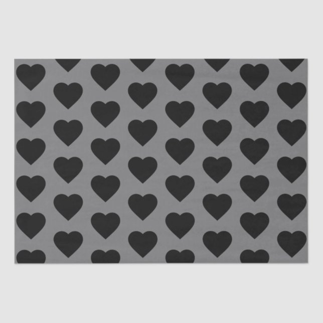 Papel De Seda Corazón negro (Anverso)