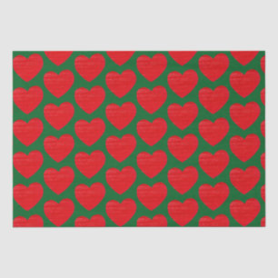 Papel De Seda Corazón rojo para Navidades suecos