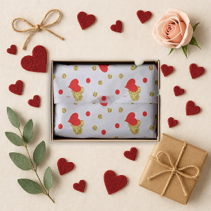 Papel De Seda Corazón Rojo Romántico 