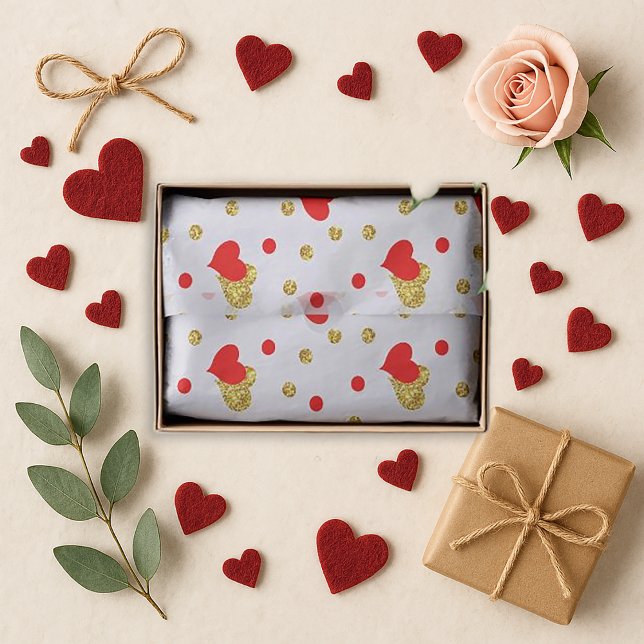 Papel De Seda Corazón Rojo Romántico  (Subido por el creador)